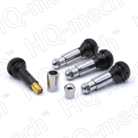 Вентиль для бескамерных легковых шин, L=48,5 D=11,5мм хром,каучук, (V2-03-2,) TR 414 C