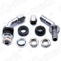 Вентиль для бескамерных шин гнутый, D=11,5 мм, L=63 мм, 45°