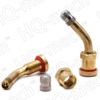 Вентиль для бескамерных грузовых шин, D=10 мм, L=58 мм, 45°