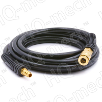 Шланг пневматический армированный oil-resist NBR (15м), D=10/16 мм, БРС «M+F» (латунь), p=20-60, черный