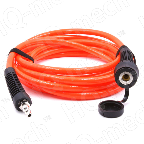 Шланг пневматич. PUR  (L 15м), D=8/12 мм, con. быстросъем.  «M+F» (US style)(ЛАТ.), p= 10-16 Бар,red
