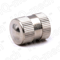 Колпачок для вентиля V8 металлический (двойная насечка, сферическая головка)