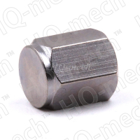 Колпачок для вентиля V8 металлический (6-гранный, плоская головка)