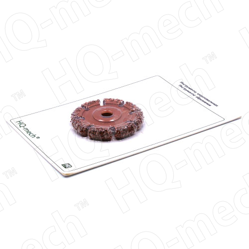 Шероховальный твердосплавный сегментированный диск 50мм/6мм /резьба 3/8’’х24UNF, зернистость 24