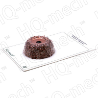 Шероховальная контурная полусфера 50мм/19мм/9.5мм, зерно 16