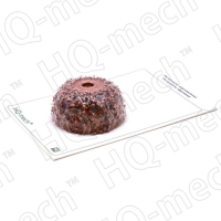 Шероховальная контурная полусфера 55мм/25мм/резьба 3/8’’х24UNF, зерно 14