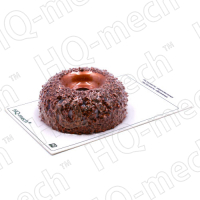 Шероховальная контурная полусфера 76мм/32мм/14мм, зерно 14