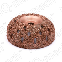 Шероховальная контурная полусфера 102/38мм/14мм, зерно 14