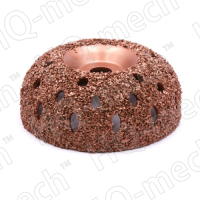 Шероховальная контурная полусфера 102/38мм/14мм, зерно 18