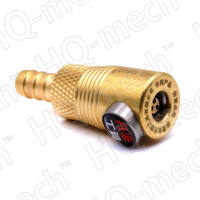 Наконечник для подкачки шин латунный кнопочный «ЕВРО», 8 мм