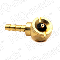 Наконечник для подкачки шин латунный «ЕВРО», 6 мм