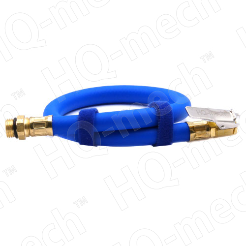 Шланг пневматический подкачки колес полиуретановый L=40 см, Ø6x12 мм, 0-15 bar (max 60 bar), наконеч