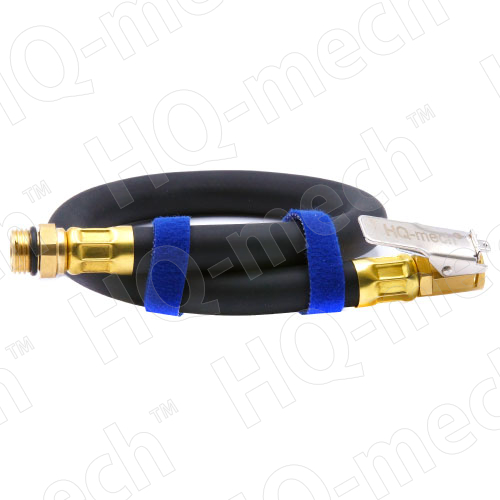 Шланг пневматический подкачки колес армированный каучуковый L=38 см, Ø6x13 мм , 0-15 bar (max 60 bar