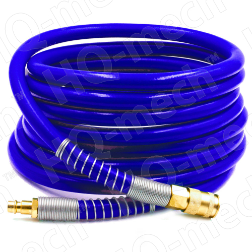 Шланг пневматич. армиров.  (L 5м), D=8/14 мм, con. быстросъем.  «M+F»(ЛАТ.),p=10-16,blue