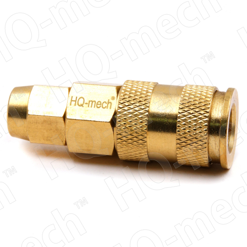 Соединение быстросъемное пневматическое «мама», накидная гайка под шланг d=10мм (нар), латунь