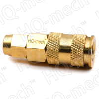 Соединение быстросъемное пневматическое «мама», накидная гайка под шланг d=10мм (нар), латунь