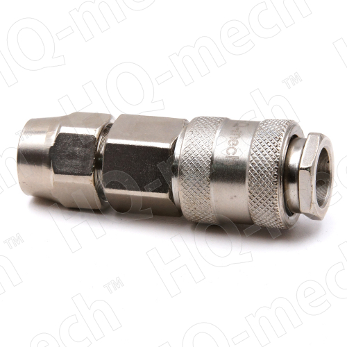 Соединение быстросъемное пневматическое «мама», накидная гайка под шланг d=12мм (нар), сталь