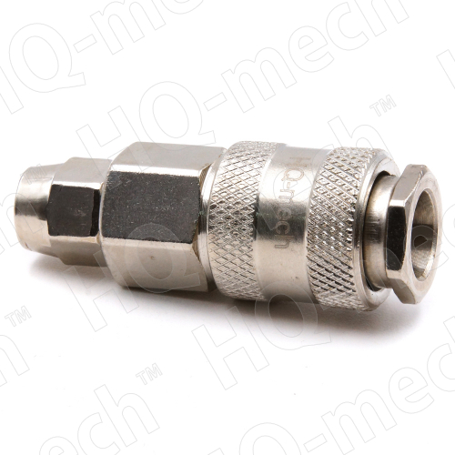 Соединение быстросъемное пневматическое «мама», накидная гайка под шланг d=8мм (нар), сталь