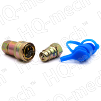 Соединение быстроразъемное гидравлическое ISO7241-1A, конич. клапан, БРС M+F, сталь, вн. резьба M22х1.5, синий