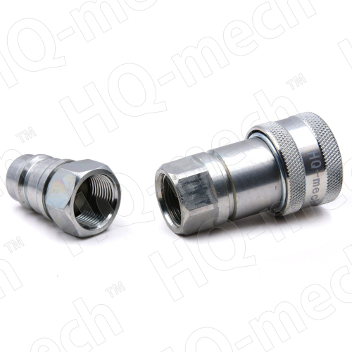 Соединение быстр. гидравл., ISO7241-A, конич. клапан, БРС M+F, сталь, вн. резьба M16х1.5, красный