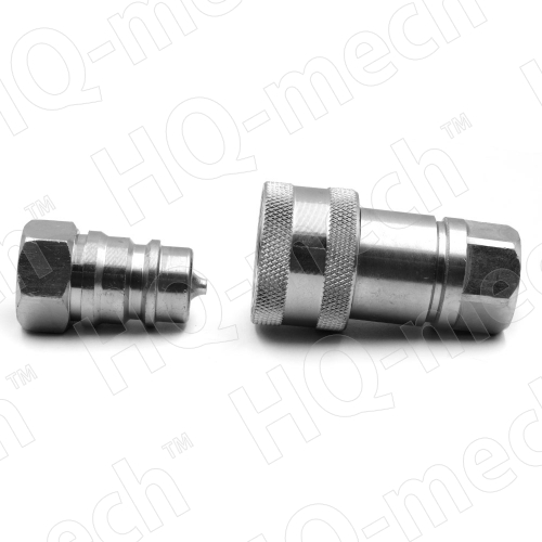 Соединение быстр. гидравл., ISO7241-A, конич. клапан, БРС M+F, сталь, вн. резьба M16х1.5, красный