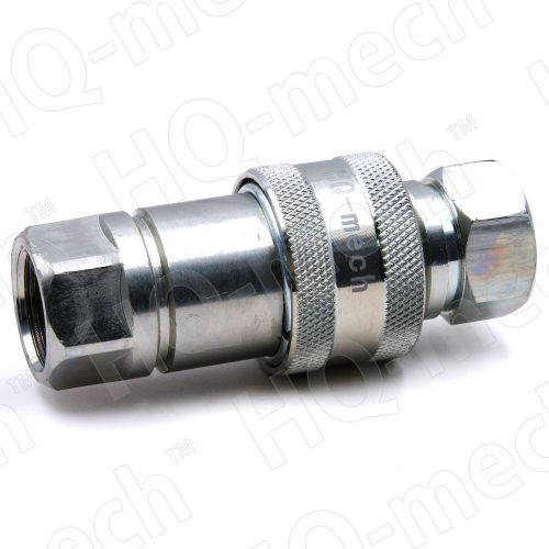 Соединение быстр. гидравл., ISO7241-A, конич. клапан, БРС M+F, сталь, вн. резьба M16х1.5, красный