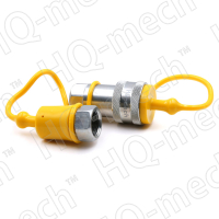 Соединение быстроразъемное гидравлическое ISO7241-1A, конич. клапан, БРС M+F, сталь, вн. резьба M16х1.5, желтый
