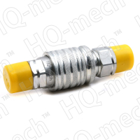 Соединение быстроразъемное гидравлическое ISO7241-1A, конич. клапан, БРС M+F, сталь, нар.резьба M25х1.5, желтый