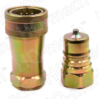 Соединение быстроразъемное гидравлическое ISO7241-1A, конич. клапан, БРС M+F, сталь, вн. резьба 1/2"