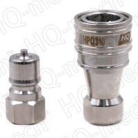 Соединение быстроразъемное гидравлическое ISO7241-1B (к-т M+F), внутрен. резьба 3/8″, нержавеющая сталь