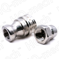 Соединение быстроразъемное гидравлическое ISO7241-1B (к-т M+F), внутрен. резьба 1¼″, нержавеющая сталь
