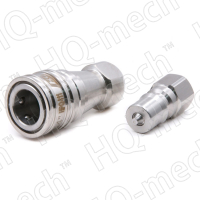 Соединение быстроразъемное гидравлическое ISO7241-1B (к-т M+F), внутрен. резьба 1/4″, нержавеющая сталь