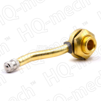 Вентиль для бескамерных грузовых шин, D=15 мм, L=45+25+24,5 мм, 147х147°