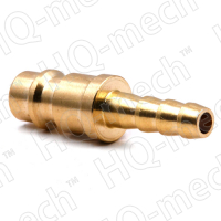 Соединение быстросъемное пневматическое «папа»-елочка 8 мм (латунь)