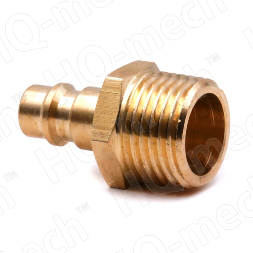 Соединение быстросъемное пневматическое «папа»-нар. резьба 1/2" (латунь)