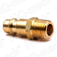 Соединение быстросъемное пневматическое «папа»-нар. резьба 1/4" (латунь)