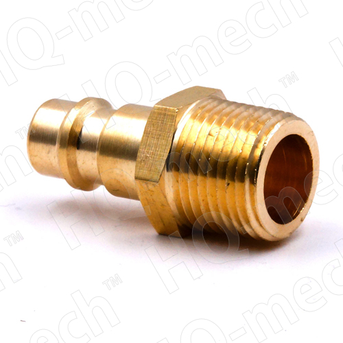 Соединение быстросъемное пневматическое «папа»-нар. резьба 3/8" (латунь)