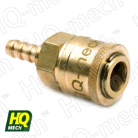 Соединение быстросъемное пневматическое «мама»-елочка 10 мм (латунь)