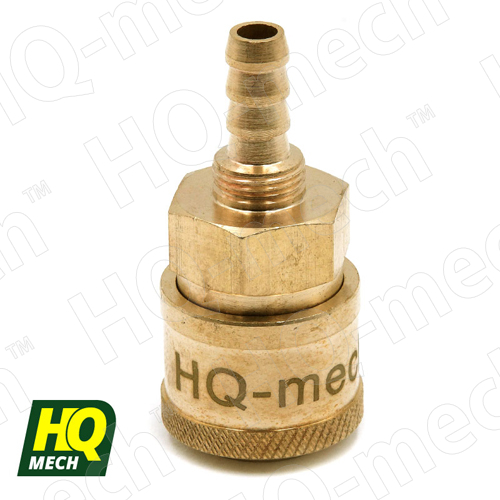Соединение быстросъемное пневматическое «мама»-елочка 10 мм (латунь)