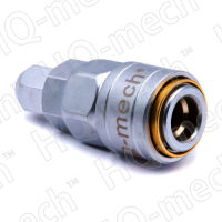 Соединение быстросъемное пневматическое «мама» евро, накидная гайка под шланг D=6мм (внутр.), D=8мм