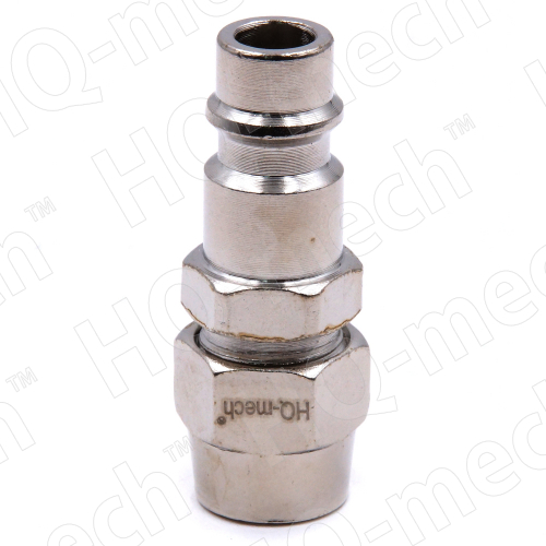Соединение быстросъемное пневматическое «папа», накидная гайка под шланг d=10мм (нар), сталь