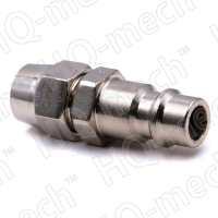 Соединение быстросъемное пневматическое «папа», накидная гайка под шланг d=12мм (нар), сталь