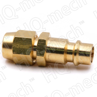 Соединение быстросъемное пневматическое «папа», накидная гайка под шланг d=8мм (нар), латунь