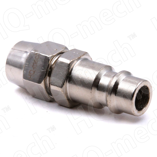 Соединение быстросъемное пневматическое «папа», накидная гайка под шланг d=8мм (нар), сталь