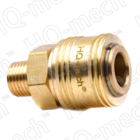 Соединение быстросъемное пневматическое «мама»-нар. резьба 1/4" (латунь)