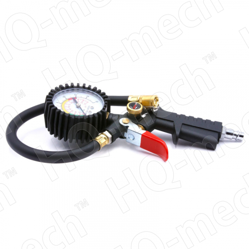 Пистолет для подкачки шин с аналоговым манометром (60 мм), 0-12 bar, точность 0,1 bar