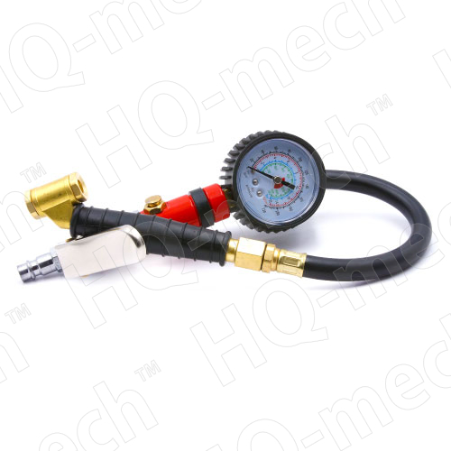 Пистолет для подкачки шин с аналоговым манометром (60 мм) 0-15 bar, точность 0,2 bar, измерение, нак