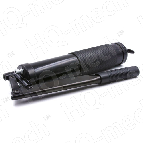 Шприц для смазки консистентной 500 мл, рычажно-плунжерный, черный полимер, 2 насадки