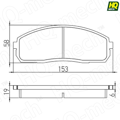 Колодки тормозные передние Hyundai Porter 2 