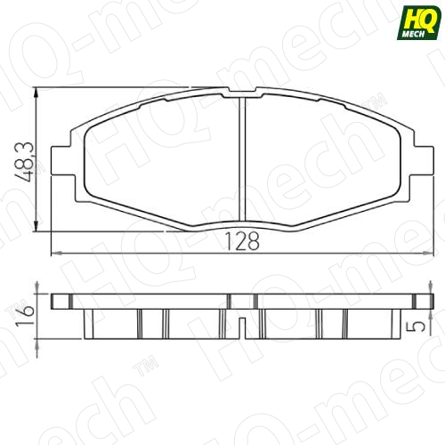 Колодки тормозные передние Daewoo Nexia 8v, Chevrolet Lanos,Spark 